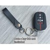 RUNZUIE 2Pcs 5 Buttons Silicone Smart Key Fob Cover for