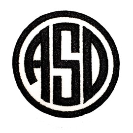 Monogram Patch Iron-on or Sew-on Applique Embroidered Patch for Uniforms, Backpacks, Christmas Stockings, Bridal, Wedding, Luggage