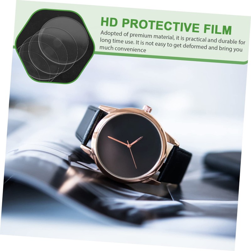 GRIRIW 9pcs Tempered Glass Watch Protector Break Cover Film for