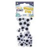Craft Planet CPT 6671108 Wiggle Eye Stickers, Black & White,