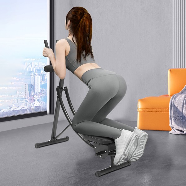 Abdominal Crunch Training Machine Coaster Gym Core Workout Fitness Equipment