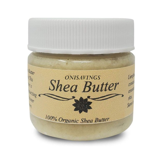 Shea Butter Organic Creamy Pure Raw Unrefined African Shea, Skin Nourishment,Eczema, Stretch Marks For Face Body and Hair Travel Size by Romeriza (4, SHEA B WHITE)
