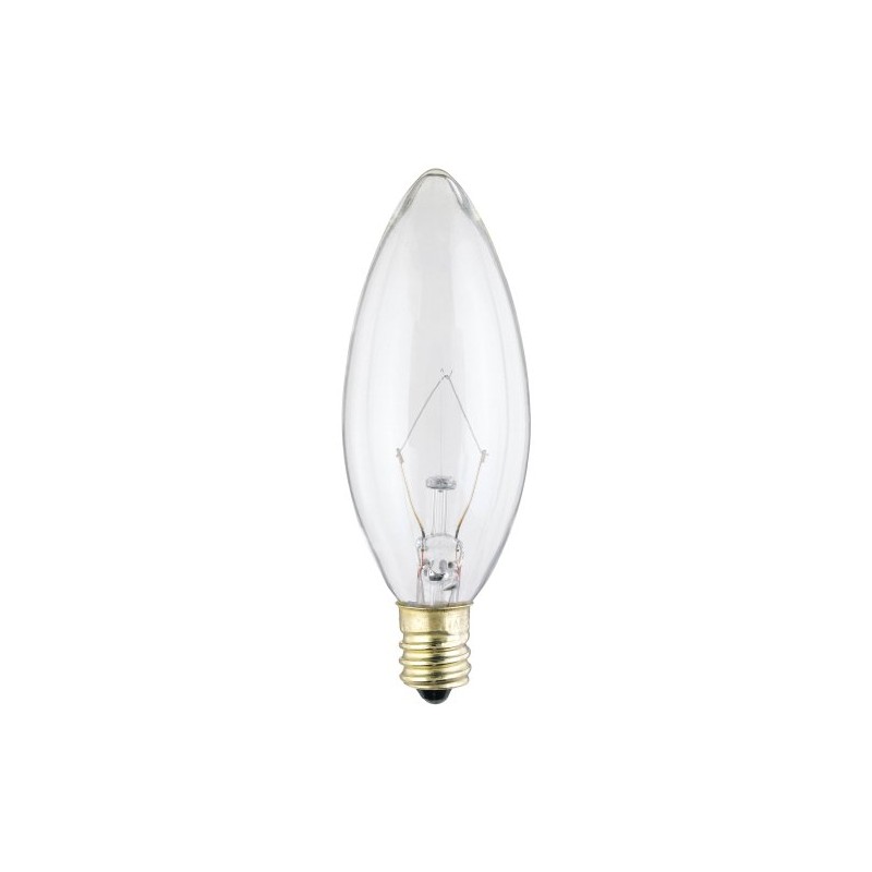Westinghouse 4023 40-Watt, B 9-1/2 Decorative Ceiling Fan Bulb, Candelabra