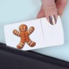'Gingerbread Man with Red Buttons' Pill Box with Tablet Splitter