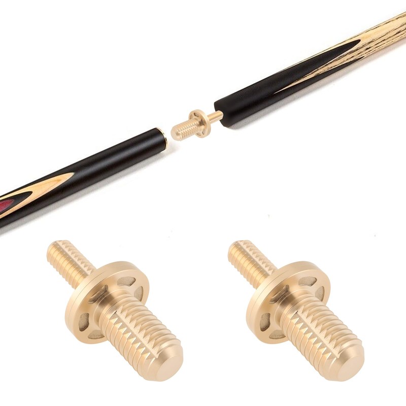 EMSea 2pcs 1/2 Inch Pool Cue Brass Screw for Extended