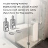 2 pcs Compatible with Framed Shower Door Hinge Pin Replacement,