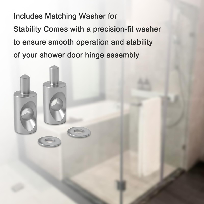 2 pcs Compatible with Framed Shower Door Hinge Pin Replacement,