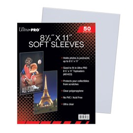 Ultra Pro 8 1/2" x 11" Soft Sleeves (50)