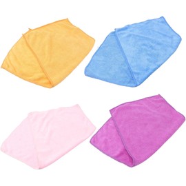 FUOYLOO 4 Piezas Toalla Facial Fibra de Bambú Absorbente de Agua, Protectora y Amigable Piel, Adecuado para Nuevos Padres y Uso Diario Color Aleatorio