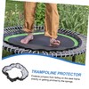 Mipcase 1Pc Trampoline Cover Replacement Black Sponge Protector for Round