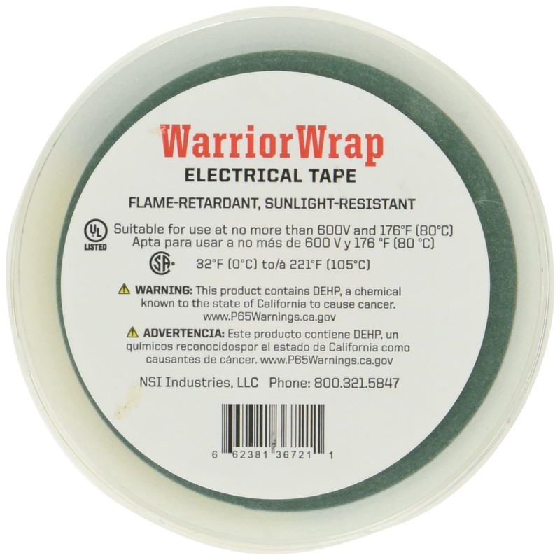 WarriorWrap Premium 3/4 in. x 66 ft. 7 mil Vinyl