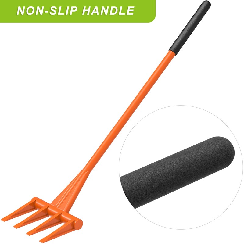 Dolibest 58'' Demo Bar, Heavy Duty 4-Tine Wrecking Bar with