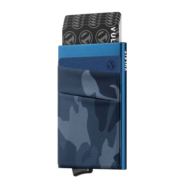 VULKIT Card Holder with Money Pocket Pop Up Wallet RFID