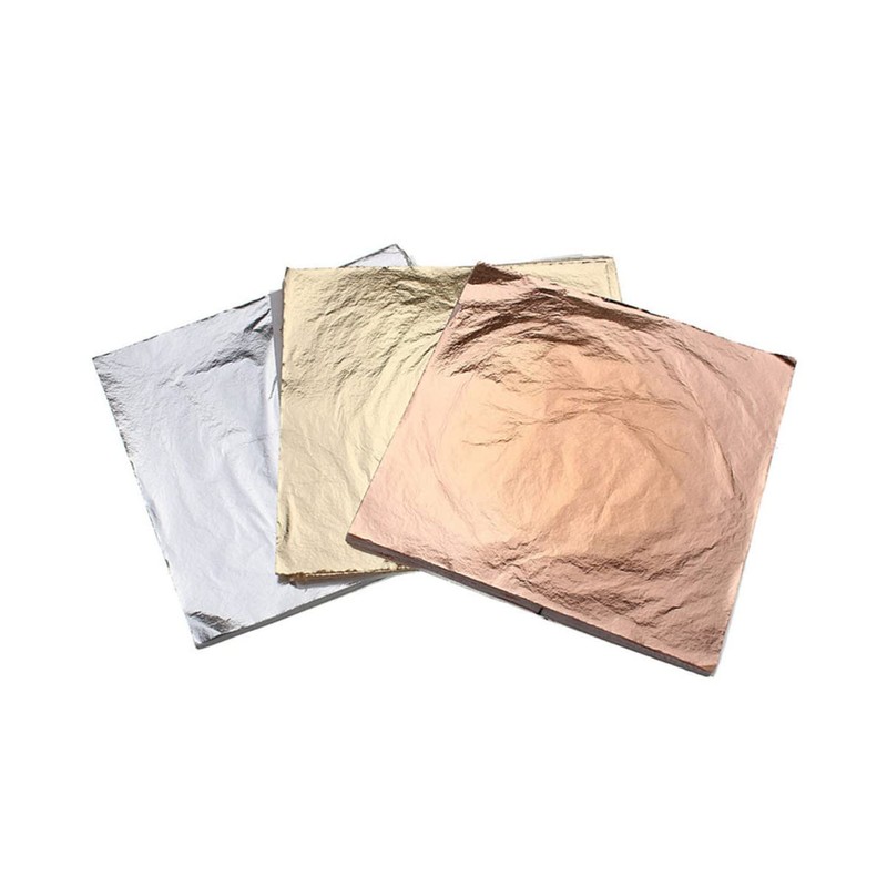 ROSENICE 100 Sheets Copper Leaf for Arts Crafts Decoration 14