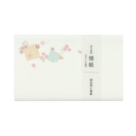 Kamiiso No.3019 Kimono Kimono Kimono Kaishi, Genjika in Spring and Autumn, 6.9 x 5.7 inches (175 x 145 mm), Pack of 20