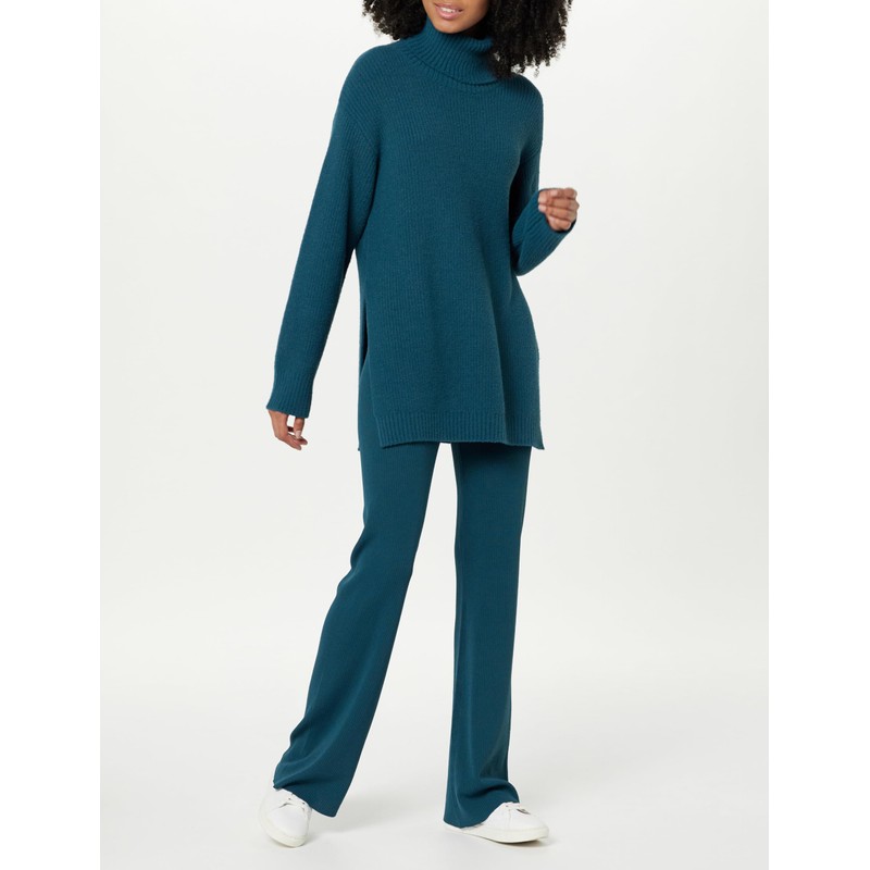 The Drop Grayson Super Soft Drop Shoulder Turtleneck Sweater, Legion