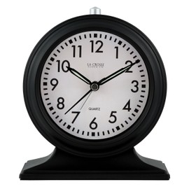 LaCrosse 617-3014 Mantel Alarm Clock, Black