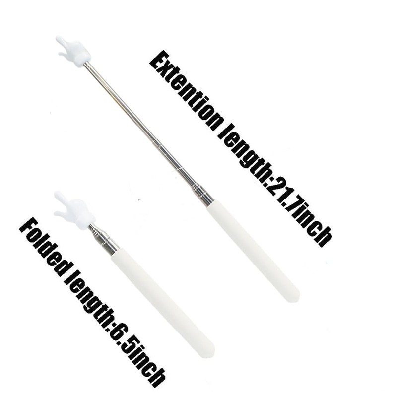 2 Pcs Telescopic Teachers Pointer, Extendable Hand Pointer Finger Teacher