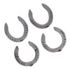 4pcs Horseshoes Aluminum Alloy Light Weight Reliable Practical Horse Riding