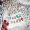 Christmas Nail Stickers Red Snowman Nail Art Stickers 5D Embossed