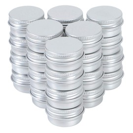 Chocople Aluminum Can, Aluminum Case, Cream Case, Cosmetics, Small Dividing, Silver (5ml (24 Pieces))