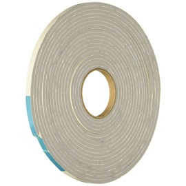 MD 02238 M-D High Density Closed Cell Self-Adhesive Foam Tape, 17 Ft L X 1/4 in W 1/8 in T, PVC