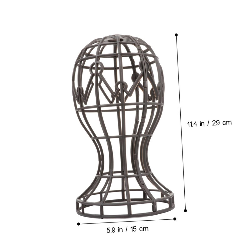 Healeved 2Pcs Plastic Wig Stand Holder for Displaying Wigs Travel-Friendly