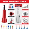 Noxtren 6PCS Wire Twister Tool for Drill with Bit Holder