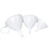 Chef Craft Classic Plastic Funnel Set, 2.5 to 3.75 inch