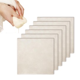 6Pcs Muslin Cloths for Cooking, Cheese Cloth, Cheesecloth, CheeseCloth for Straining, Reusable and Washable Cheese Clothes Muslin Cloths, Weave Fabric Filter for Straining, Cooking, Baking(50x50cm)