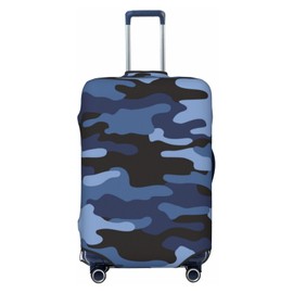 Lukbfall Camouflage Texture Luggage Suitcase Covers Elastic Washable Military Camo Luggage Protector Travel Suitcase Protective Cover For Kid And Adult, Xl (Fit 29-32 Inch Luggage)
