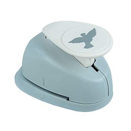 Rayher Paper Craft Punch with Dove Design, Lever Punch for Card Making and Scrapbooking, 2.54cm, 1", 89841000