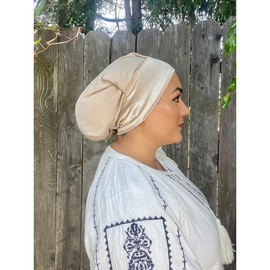 Tichel Volumizer Bereton Shaper, High/Low, Adjustable Stuffing, for Under Headscarf Headwrap Hijab (Blonde)