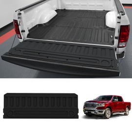 LASFIT Tailgate Mat for Ram 1500 2009-2018, for Ram 2500/3500 2009-2024, for Ram 1500 Classic 2019-2024 Standard Tailgate, All Weather TPE Tailgate Protector Liner Replacement Accessories, Black