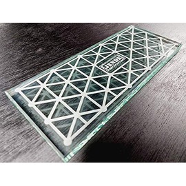 Jende 2 sided 10x4 glass lapping plate with coarse,medium & fine silicon carbide abrasive powders