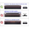 XSKN Hebrew English Language Silicone Black Keyboard Skins are Compatible