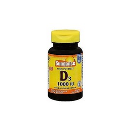 Sundance High Potency Vitamin D3 Quick Release Softgels 1000 IU 100 Ct Pack of 3