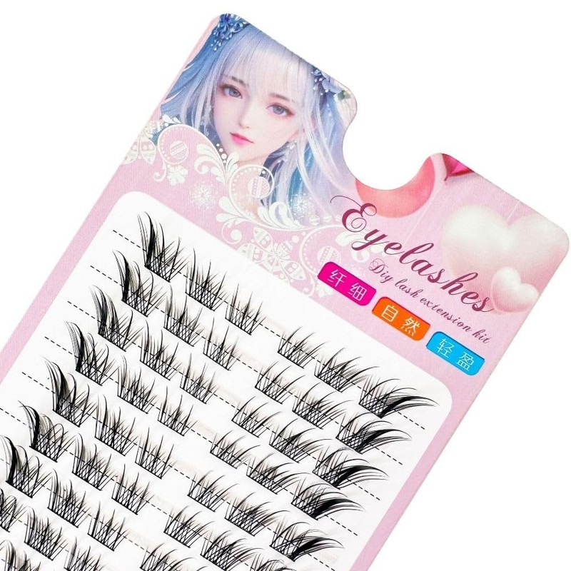 3D Cat Eye Natural Rush Cartoon Fox Cluster DIY Lash