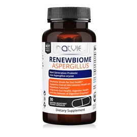 Renewbiome Aspergillus - Probiotic with Aspergillus oryzae - 1 billion CFU in 1 gastric juice resistant capsule - 30 capsules