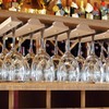 Wooden Under Cabinet Wine Glass Holder - Single Rack For