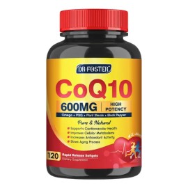 Coq10 600mg Con 120 Softgels Salud Corazon Hecho En Usa Sabor Sin Sabor