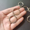 Silver Flat Key Rings Metal Split Rings for Home Car