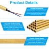 PATIKIL M10 Fine Thread Lamp Pipe, 10 Pack 25mm Threaded