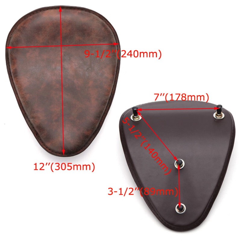JMTBNO Retro Motorcycle Solo Seat Spring Bobber Base For Honda
