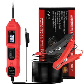Power Circuit Probe Tester, 6V/12V/24V DC Circuit Tester Automotive, Multifunctional Car Electric Circuit Tester Power Fuse & Voltage Tester Light, Short Circuit Breake Finder Electrical Tools