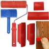 Wood Graining Tool Set, 6pcs 7" Fake Wood Grain Roller