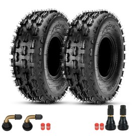 EOPOAYI 19x7-8 Mini Bike Tires Compatible with Coleman CT200U BT200X Baja Warrior MB165 MB200 Axis M200 Taotao Coolster 110cc 125cc ATV UTV Quad 4 Wheeler Go Kart Off-Road Replacement Parts Set of 2