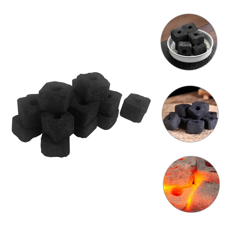 Totority Bamboo Charcoal Tablets for BBQ Camping Lightweight Charcoal for