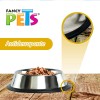 Plato De Acero Inoxidable Perro 8oz Fancy Antiderrapante