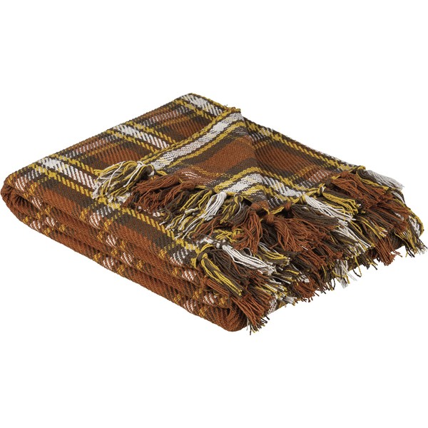 Primitives by Kathy Throw Blanket - Fall Plaid